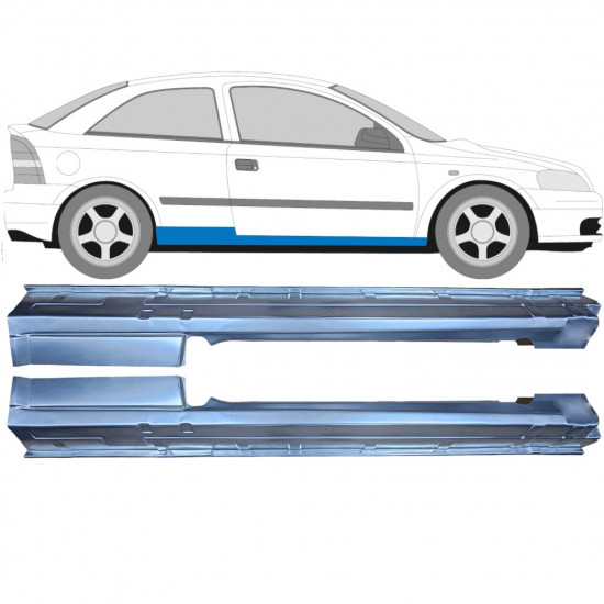 Panel de reparación del umbral para Opel Astra 1998-2009 / Izquierda+Derecha / Conjunto 10561