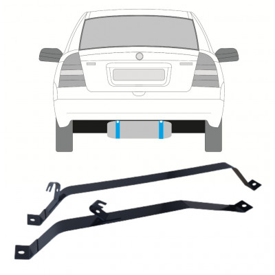 OPEL ASTRA G 1998-2009 ABRAZADERAS DEL DEPÓSITO DE COMBUSTIBLE