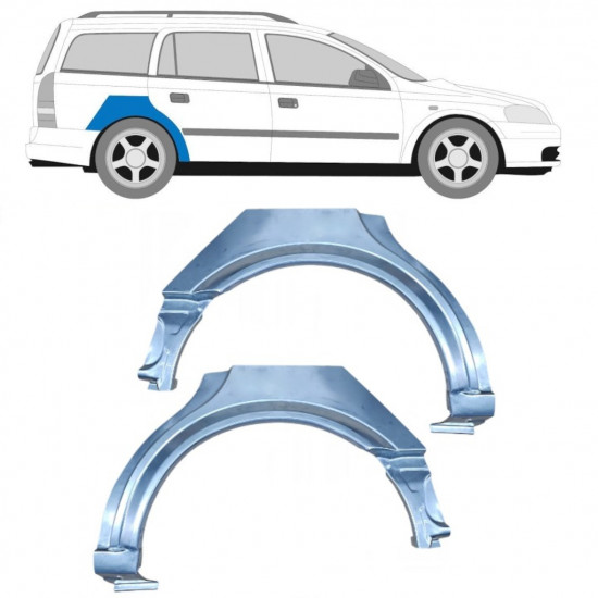 Panel de reparación guardabarros trasero para Opel Astra 1998-2009 / Izquierda+Derecha / COMBI / Conjunto 10434