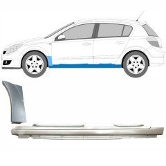Umbral completo + Panel de reparación guardabarros delantero para Opel Astra H 2003-2014 / Izquierda / Conjunto 11162