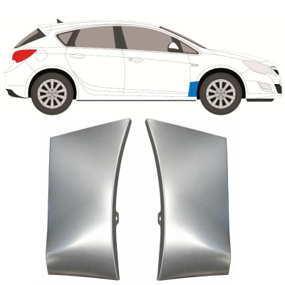 Panel de reparación guardabarros delantero para Opel Astra J 2009-2015 / Izquierda+Derecha / Conjunto 17167
