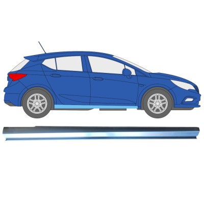 Panel de reparación umbral parte inferior para Opel Vauxhall Astra K 2015-2022 / Derecho 16624