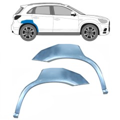 Panel de reparación guardabarros trasero para Mitsubishi ASX 2010- / Izquierda+Derecha / Conjunto 10469