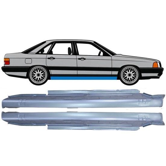 Umbral completo para Audi 100 C3 1982-1990 / Izquierda+Derecha / Conjunto 6418