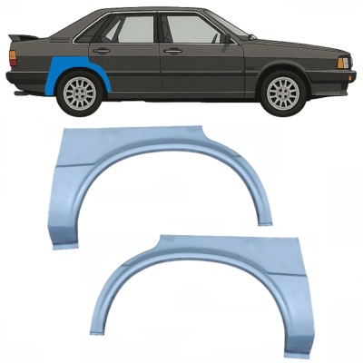 Panel de reparación guardabarros trasero para Audi 80 B2 1978-1986 / Izquierda+Derecha / Conjunto 10505