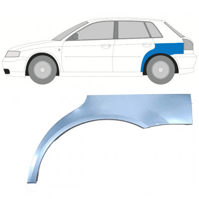 Panel de reparación guardabarros trasero para Audi A3 8L 1996-2003 / Izquierda 11794