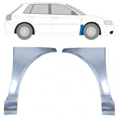 Panel de reparación guardabarros delantero para Audi A3 8L 1996-2003 / Conjunto 11804