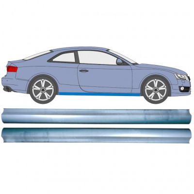 Panel de reparación del umbral para Audi A5 S5 B8 2007-2016 / Izquierda+Derecha / Izquierda = Derecha (simétrico) / Conjunto 12893