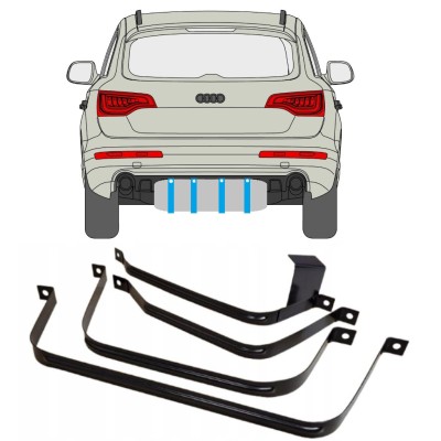 Banda de sujeción, depósito de combustible para Audi Q7 2005-2015 15029