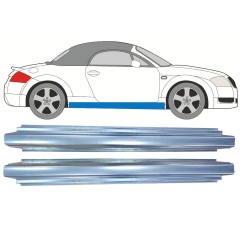 Panel de reparación del umbral para Audi TT 1998-2006 / Izquierda = Derecha (simétrico) / Conjunto 11187