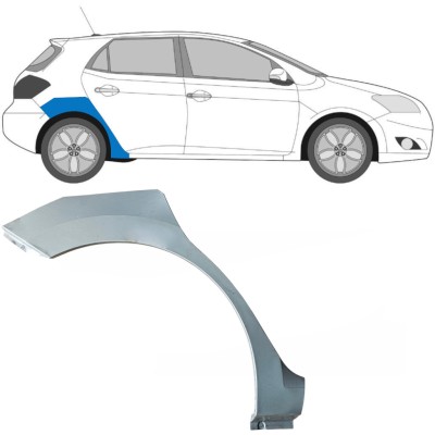 Panel de reparación guardabarros trasero para Toyota Auris 2007-2012 / Derecho 16853
