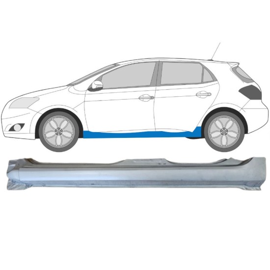 Umbral completo para Toyota Auris 2007-2012 / Izquierda 15090