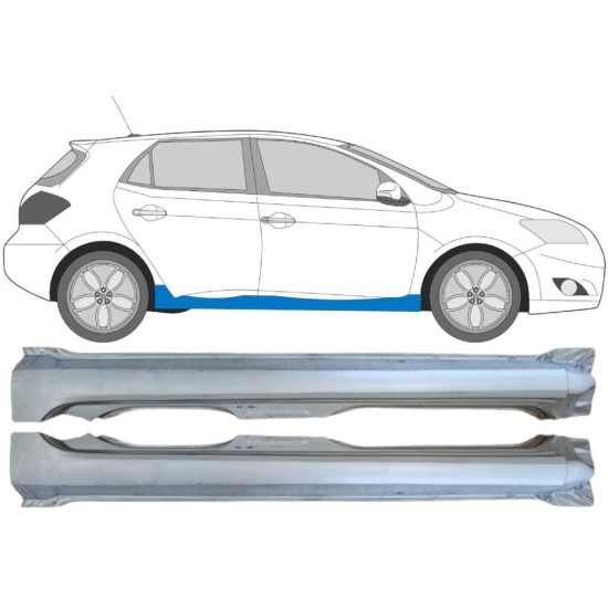 Umbral completo para Toyota Auris 2007-2012 / Izquierda+Derecha / Conjunto 15091