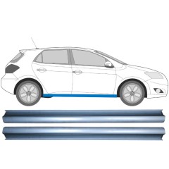 Panel de reparación del umbral para Toyota Auris 2007-2012 / Izquierda+Derecha / Conjunto 11379