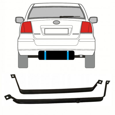 TOYOTA AVENSIS 2003-2008 ABRAZADERAS DEL DEPÓSITO DE COMBUSTIBLE