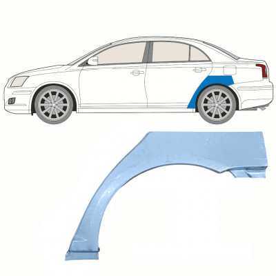 Panel de reparación guardabarros trasero para Toyota Avensis 2003-2008 / Izquierda 8375