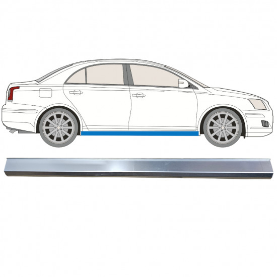 Panel de reparación umbral parte inferior para Toyota Avensis T25 2003-2008 / Izquierda = Derecha (simétrico) 12865