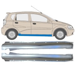 Umbral completo para Chevrolet Aveo 2003-2006 / Izquierda+Derecha / HATCHBACK / Conjunto 14539