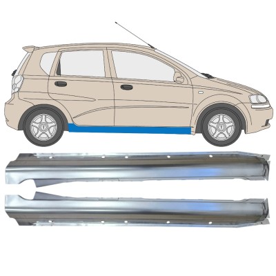Umbral completo para Chevrolet Aveo 2003-2006 / Izquierda+Derecha / HATCHBACK / Conjunto 14539