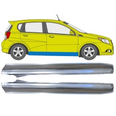 Umbral completo para Chevrolet Aveo 2006-2011 / Izquierda+Derecha / HATCHBACK / Conjunto 14557