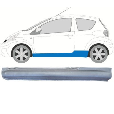 Umbral completo para Toyota Aygo 2005-2012 / Izquierda 14559