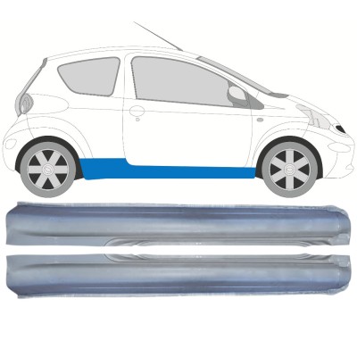 Umbral completo para Toyota Aygo 2005-2012 / Izquierda+Derecha / Conjunto 14560