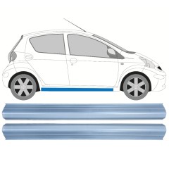 Panel de reparación del umbral para Toyota Aygo 2005-2012 / Izquierda+Derecha / Conjunto 11911