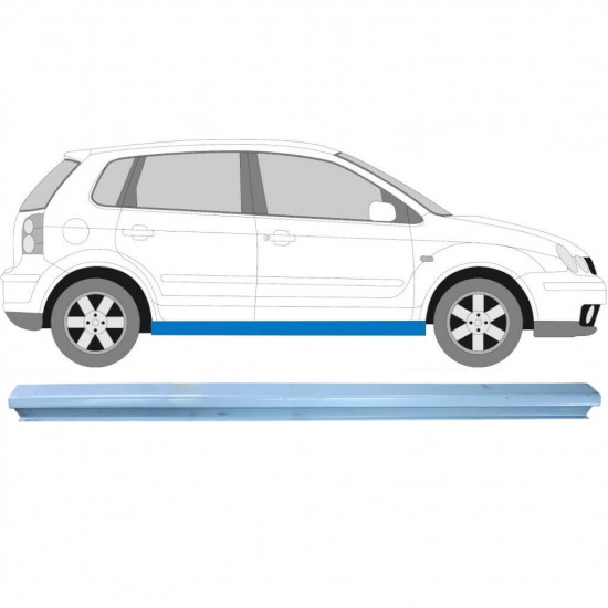 VW POLO 2001-2009 3/5 PUERTAS PANEL DE REPARACIÓN DEL UMBRAL / DERECHA