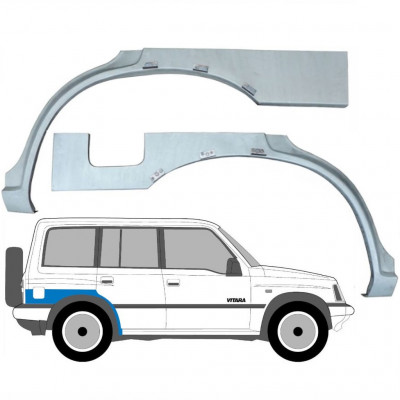 Panel de reparación guardabarros trasero para Suzuki Vitara 1996-2003 / Izquierda+Derecha / Conjunto 9554