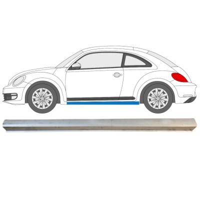 Panel de reparación umbral parte inferior para Volkswagen Beetle 2011-2019 / Izquierda 15096