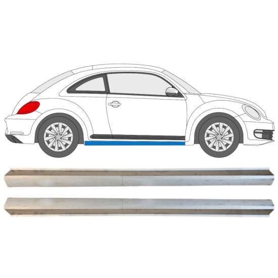 Panel de reparación umbral parte inferior para Volkswagen Beetle 2011-2019 / Izquierda+Derecha / Conjunto 15097 Panel de reparación umbral parte inferior para Volkswagen Beetle 2011-2019 / Izquierda+Derecha / Conjunto 15097