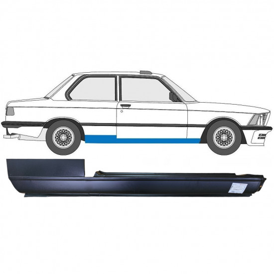 BMW 3 E21 1975-1984 2 PUERTAS COMPLETO PANEL DE REPARACIÓN DEL UMBRAL / DERECHA