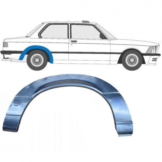 BMW 3 E21 1975-1984 2 PUERTAS PANEL DE REPARACIÓN DEL ALERÓN TRASERO / DERECHA