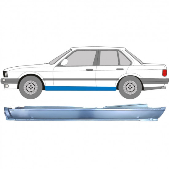 BMW 3 E30 1982-1994 4 PUERTAS COMPLETO PANEL DE REPARACIÓN DEL UMBRAL / IZQUIERDA