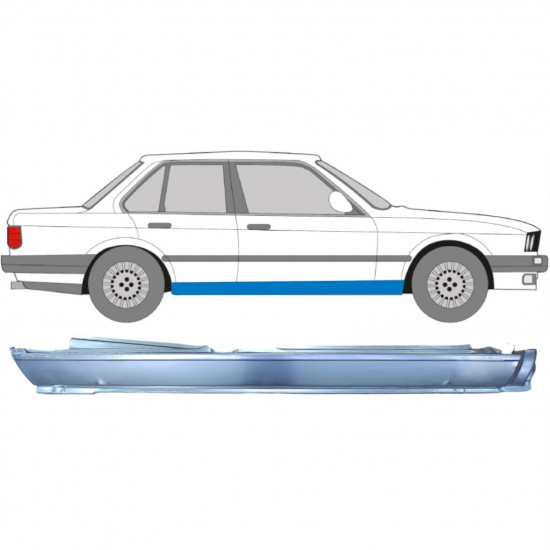 BMW 3 E30 1982-1994 4 PUERTAS COMPLETO PANEL DE REPARACIÓN DEL UMBRAL / DERECHA