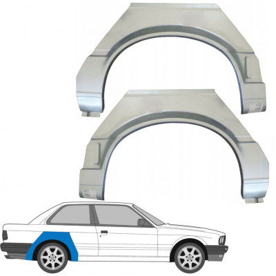 Panel de reparación guardabarros trasero para BMW 3 E30 1987-1994 / Izquierda+Derecha / Conjunto 6383