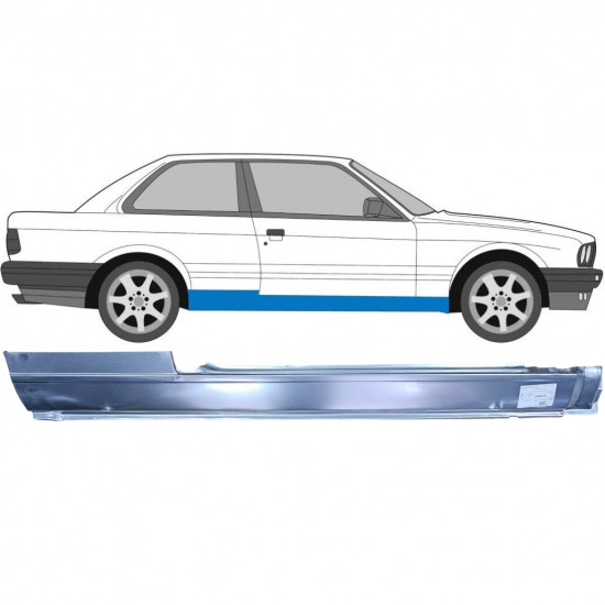 BMW 3 E30 1982-1994 2 PUERTAS COMPLETO PANEL DE REPARACIÓN DEL UMBRAL / DERECHA