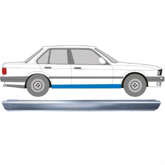 BMW 3 E30 1982-1994 REPARACIÓN DEL UMBRAL / DERECHA = IZQUIERDA