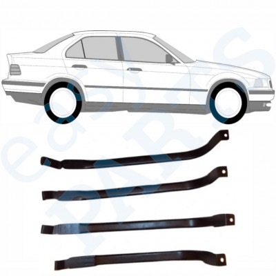 BMW 3 E36 1990-1999 ABRAZADERAS DEL DEPÓSITO DE COMBUSTIBLE