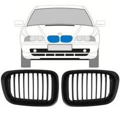 Parrilla para BMW 3 E46 1998-2006 / Izquierda+Derecha / Conjunto 11128