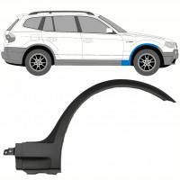 Moldura lateral guardabarros delantero para BMW X3 2003-2010 / Derecho 8341