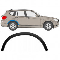 Moldura lateral guardabarros trasero para BMW X3 2010-2014 / Derecho 7650