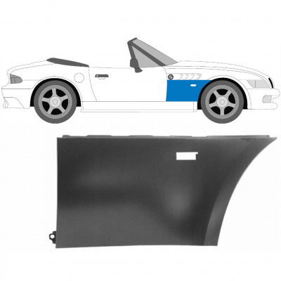 Guardabarro delantero para BMW Z3 1995-2003 / Derecho / COUPE / ROADSTER 6460