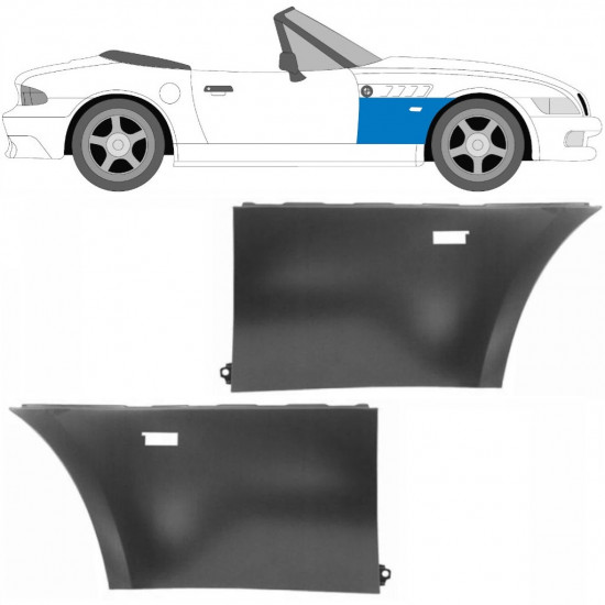 BMW Z3 1995-2003 COUPE ROADSTER FRENTE GUARDABARRO / KIT