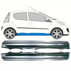 Panel de reparación del umbral para Citroen C1 2005-2012 / Izquierda+Derecha / Conjunto 14110