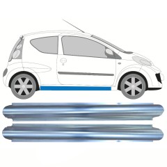 Panel de reparación del umbral para Citroen C1 2005-2012 / Izquierda+Derecha / Conjunto 10711