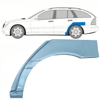 MERCEDES C-CLASS 2000-2007 CARROCERÍA FAMILIAR PANEL DE REPARACIÓN DEL ALERÓN TRASERO / IZQUIERDA