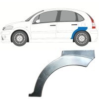 Panel de reparación guardabarros trasero para Citroen C3 2002-2010 / Izquierda 14768