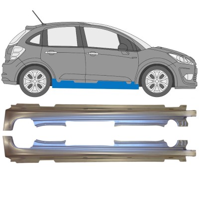 Umbral completo para Citroen C3 2009-2016 / Izquierda+Derecha / Conjunto 14637