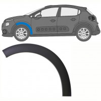 Moldura lateral guardabarros delantero para Citroen C3 2016- / Izquierda 8725